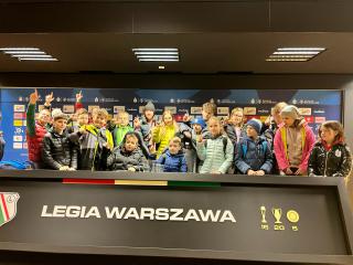 Klasa 4D na stadionie LEGII w Warszawie