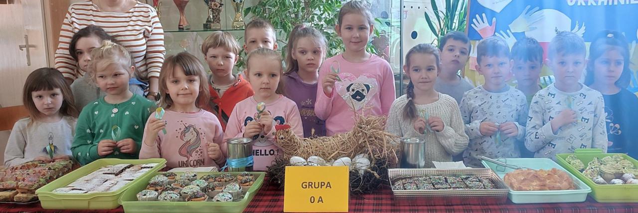 Przedszkolaki przystąpiły do akcji „Pomoc dla Ukrainy”