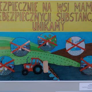 Sukces Patrycji Kozioł w konkursie plastycznym  „Bezpiecznie na wsi mamy, niebezpiecznych substancji unikamy”