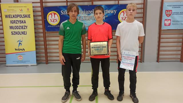 4 miejsce w Finale Wojewódzkim w Drużynowym badmintonie Chłopców w ramach Igrzysk Młodzieży Szkolnej