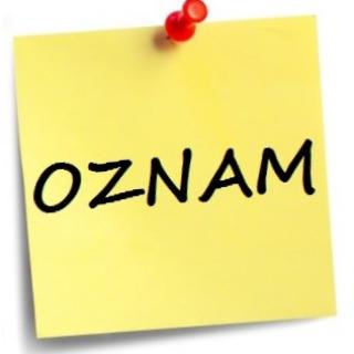 Oznam - prímestská autobusová doprava