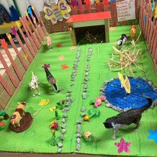 Projekt plastyczno-techniczny "Farma" w 5-latkach
