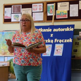 Agnieszka Frączek w naszej szkole!