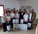 Sukces Kacpra w etapie powiatowym Ogólnopolskiego Turnieju Wiedzy Pożarniczej "Młodzież zapobiega pożarom"