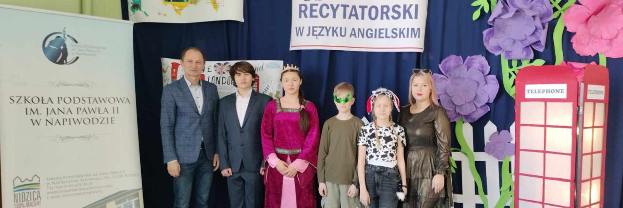 XIII Powiatowy Konkurs Recytatorski Poezji Anglojęzycznej w Szkole Podstawowej w Napiwodzie 