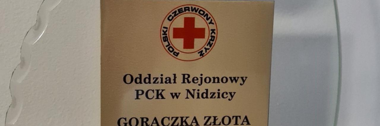 Wyróżnienie za udział w akcji "Gorączka Złota PCK 2023”