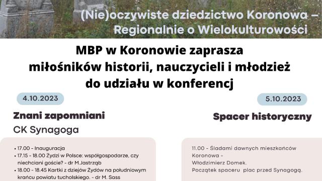 (Nie)oczywiste dziedzictwo Koronowa - Regionalnie o Wielokulturowości