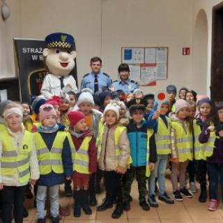 Wycieczka przedszkolaków do Straży Miejskiej w Bochni