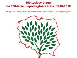 Sadzenie drzew na 100-lecie niepodległości
