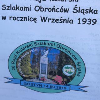 21 Rajd Kolarski Szlakami Obrońców Śląska w rocznicę Września 1939