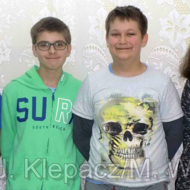 Bartek, Mateusz, Joanna i Kamil w II etapie Konkursu Matematycznego 2016 zdjęcie