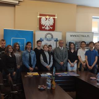 Spotkanie młodzieży z Burmistrzem Kcyni