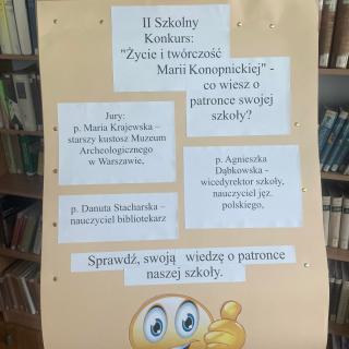 Wyniki II Szkolnego Konkursu: „Życie i twórczość M. Konopnickiej – co wiesz o patronce swojej szkoły?”
