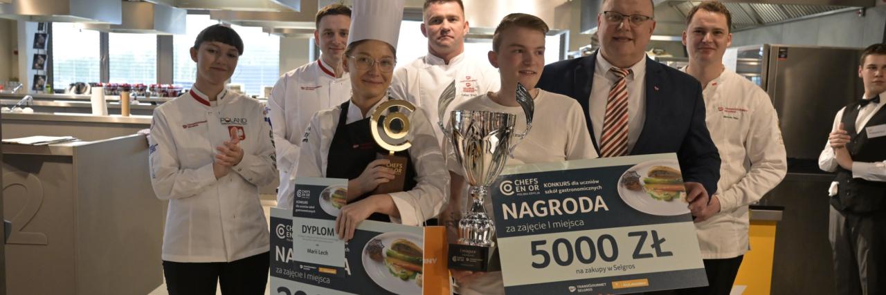 Pierwsze miejsce w finale ogólnopolskiego konkursu kulinarnego Chefs en Or – Polska Edycja 2024