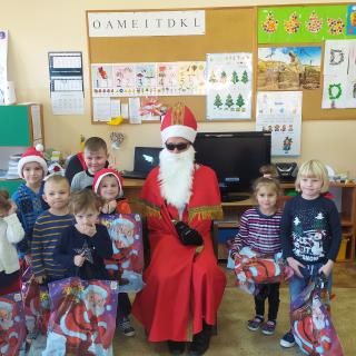 Wizyta Świętego Mikołaja u przedszkolaków