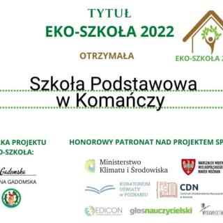 Zdobyliśmy tytuł Eko- Szkoła 2022!