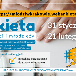 Młodzi w Krakowie- ankieta skierowana do dzieci 