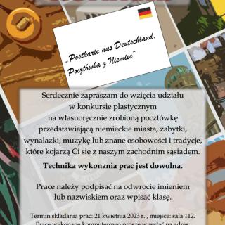 Wyniki konkursu z j.niemieckiego "Postkarte aus Deutschland"