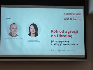 Wykład "Rok od agresji na Ukrainę..."