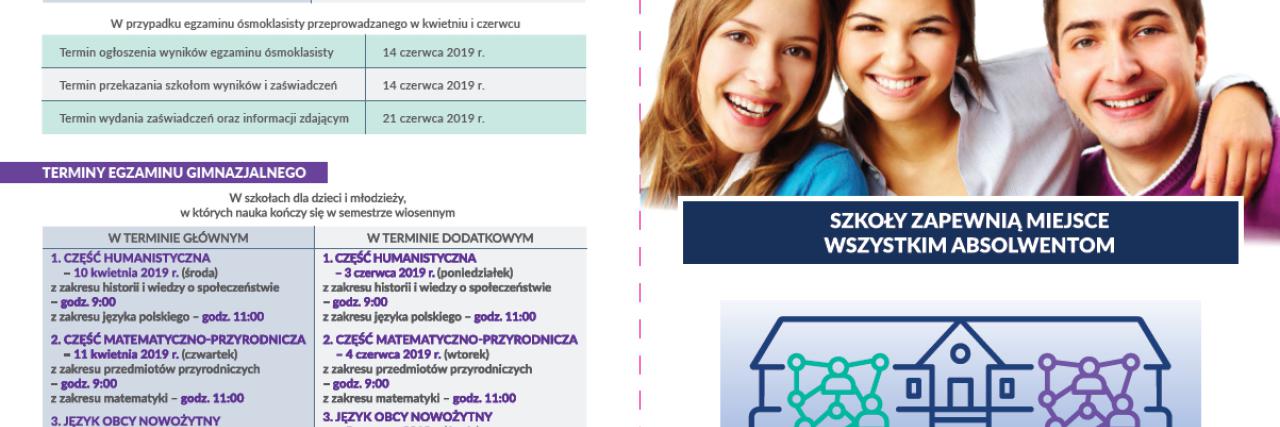 Rekrutacja do szkół ponadpodstawowych i ponadgimnazjalnych na rok szkolny 2019/2020