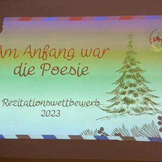 X Regionalny Konkurs Recytatorski Poezji Niemieckojęzycznej „Am Anfang war die Poesie”.