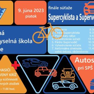 „Supercyklista a Supervodič 2023“ a „Autosalón“ pri SPŠ v Snine.