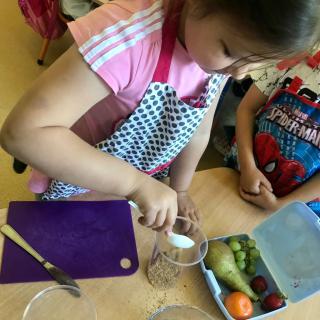 Zajęcia kulinarne w Oddziale Przedszkolnym A
