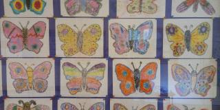 Praca plastyczna – kolorowe motyle