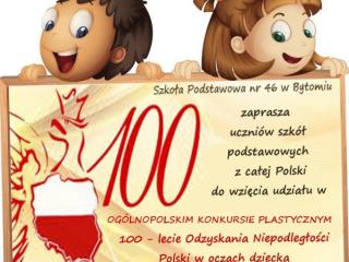 Konkurs Plastyczny 100-lecie Odzyskania Niepodległości Polski w oczach dziecka