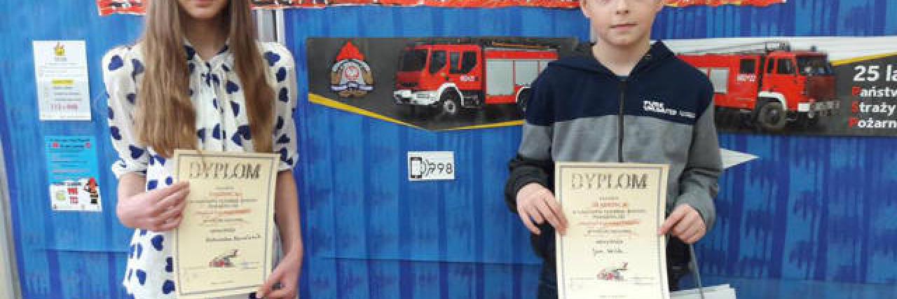 Sukces naszych uczniów  w  konkursie " Młodzież zapobiega pożarom" 