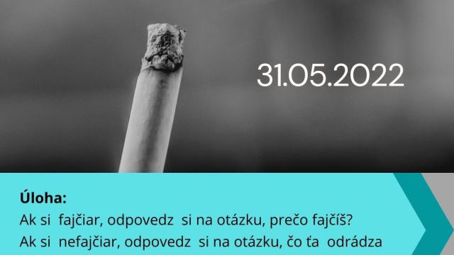 Deň bez tabaku - 31. máj