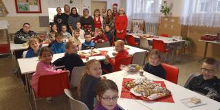 Vánoční posezení ve školní jídelně