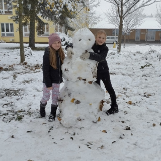 Děti si užily první sníh ⛄