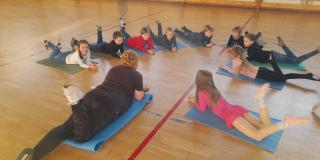 ŠKD - Relaxačné cvičenia s gymnastkami