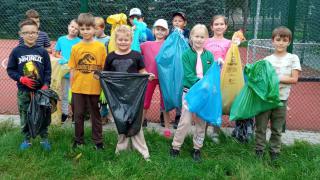 Sprzątanie Świata w Przedszkolu i Szkole Podstawowej w Woli Rakowej
