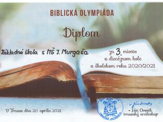 Biblická olympiáda - diecézne kolo