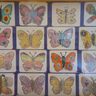 Praca plastyczna – kolorowe motyle