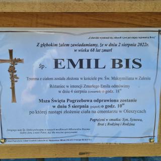 Zmarł Emil Bis emerytowany nauczyciel naszej szkoły