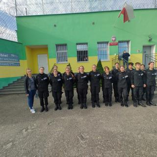 Zajęcia klas policyjno – penitencjarnych w Zakładzie Karnym w Wierzchowie