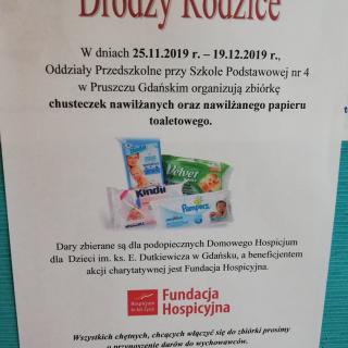 Akcji charytatywnej w OP na Kochanowskiego.