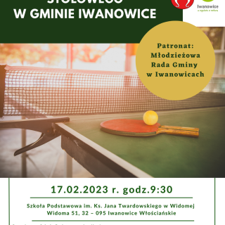 Międzyszkolny Turniej Tenisa Stołowego w Gminie Iwanowice