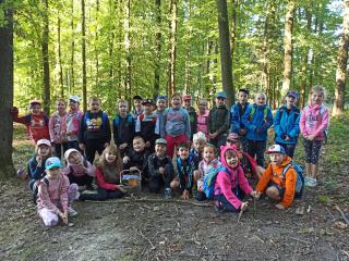 Děti si užily podzimní den v lese