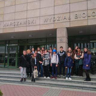 Klasa 7b na Uniwersytecie Warszawskim