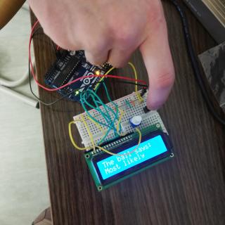 LCD displej prepojený s Arduinom