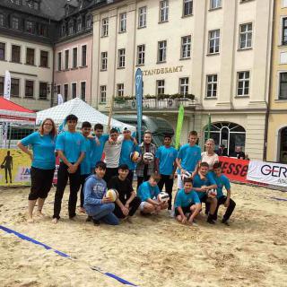 Die Ostschule erzielte beim Beachvolleyball auf dem Geraer Markt große Erfolge