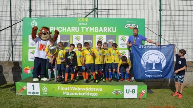 Reprezentacja U-8 Naszej Superszkoły zwycięża w Finale Województwa Mazowieckiego 23. edycji Pucharu Tymbarka!