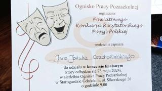 Okręgowe Eliminacje Powiatowego Konkursu Recytatorskiego