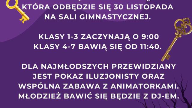 "Zabawa Andrzejkowa" dla uczniów SP 397