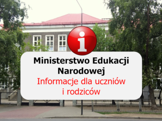 Zaktualizowane informacje Ministerstwa Edukacji Narodowej dotyczące czasowego zawieszenia zajęć dydaktyczno-wychowawczych 
