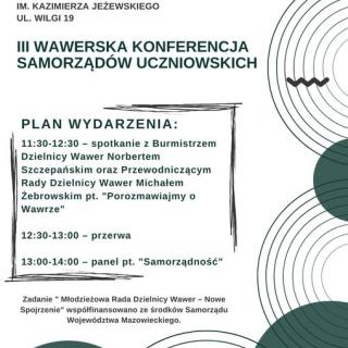III Wawerska Konferencja Samorządów Uczniowskich w SP140